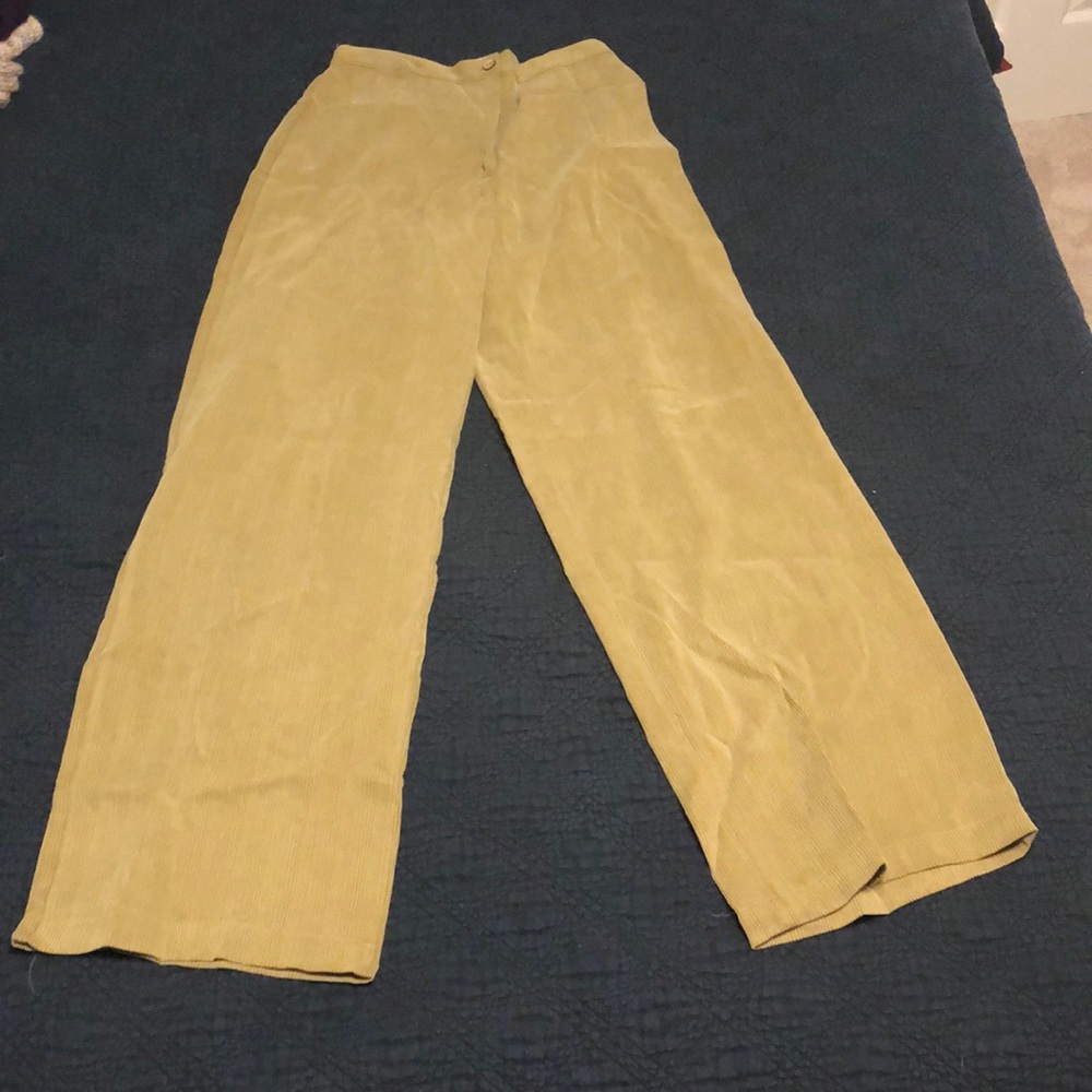 Kindred Spirit high waisted flare green pants